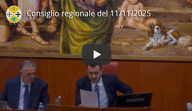 Seduta del Consiglio regionale dell'11 novembre 2025