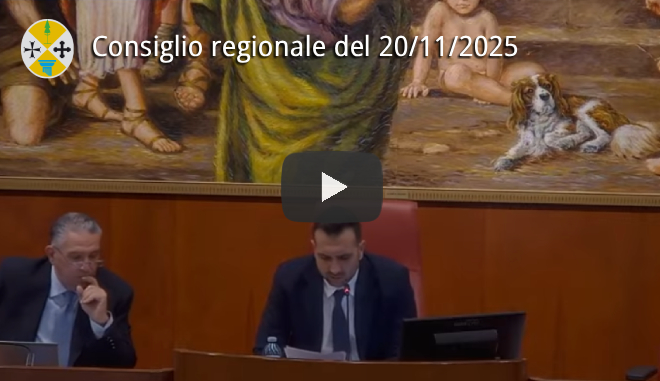 Seduta del Consiglio regionale del 20 novembre 2025
