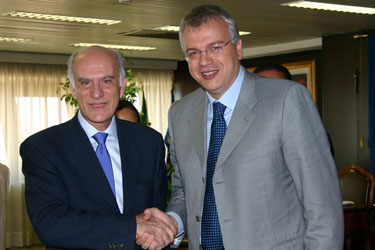 L'Ambasciatore italiano in Argentina La Tella e il Presidente Talarico 