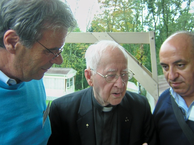 I consiglieri Antonio Borrello e Maurizio Feraudo con Padre Briggs