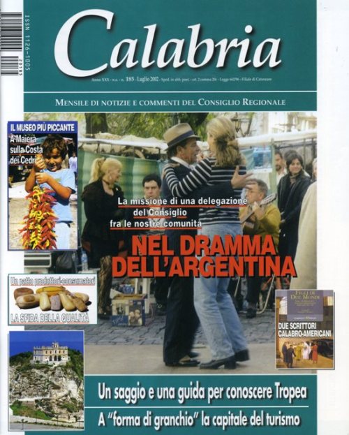 Il numero di ''Calabria'' del Luglio 2002 dedicato al ''dramma argentino''