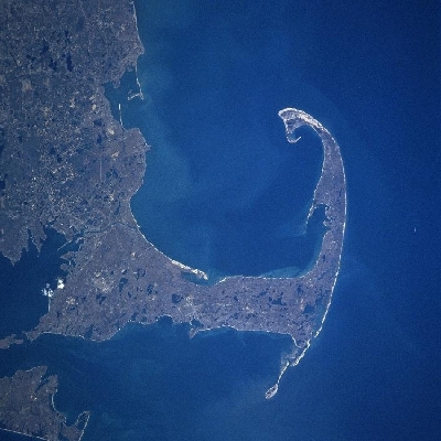 Una immagine aerea di Cape Cod nel Massachusetts