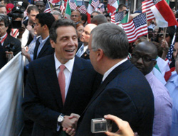 Il PresidenteTalarico ed il candidato a Governatore dello Stato di New York Andrew Cuomo