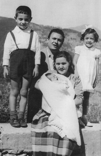 Carmela Frankiln Vircillo, da piccola assieme al padre