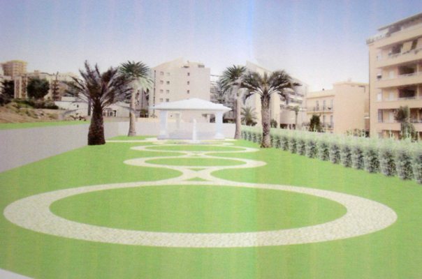 Una immagine virtuale dei nuovi giardini del Consiglio