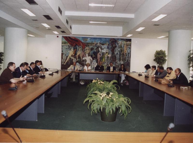 Una seduta della III Commissione di palazzo Campanella
