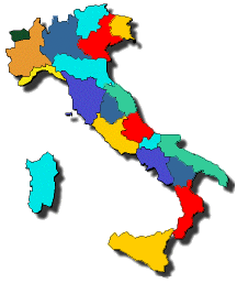 La cartina dell'italia federalista