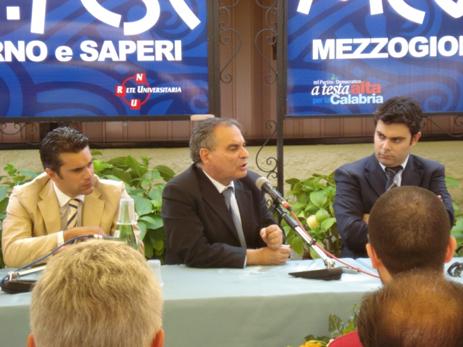 Il Presidente Giuseppe Bova alla presentazione del Med-Fest ''Mezzogiorno e saperi''