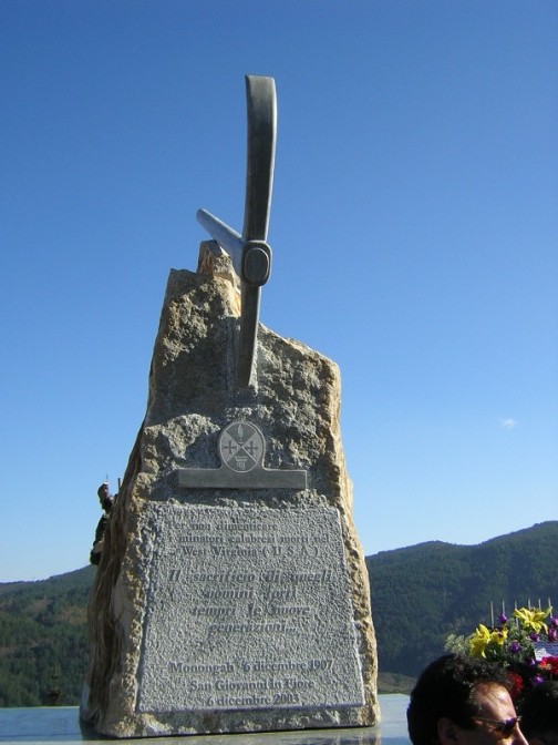 Il monumento che ricorda la tragedia di Monongah