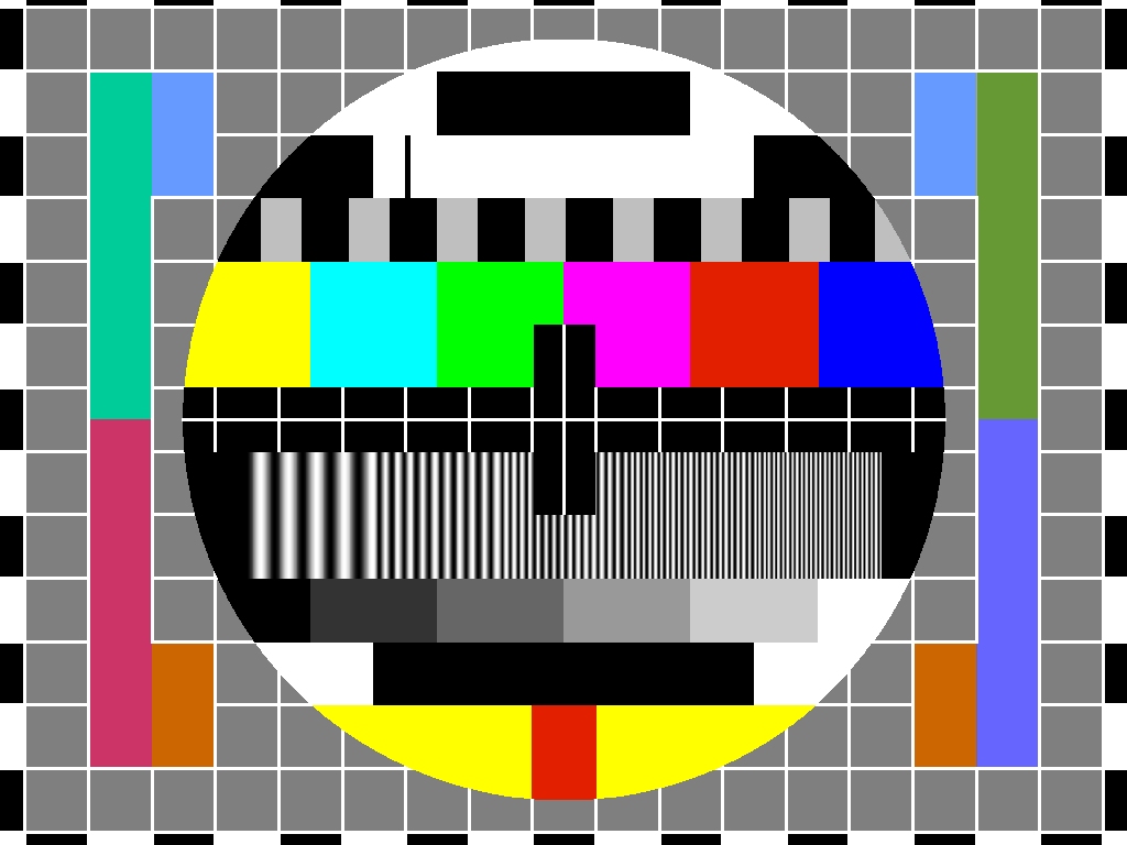 Il monoscopio Tv con l'avvento del colore