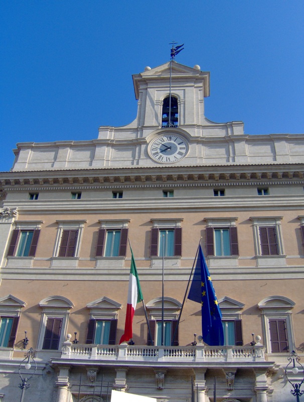 Palazzo Montecitorio, sede, a Roma, della Camera dei Deputati