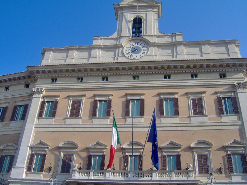 Palazzo Montecitorio sede della Camera dei Deputati