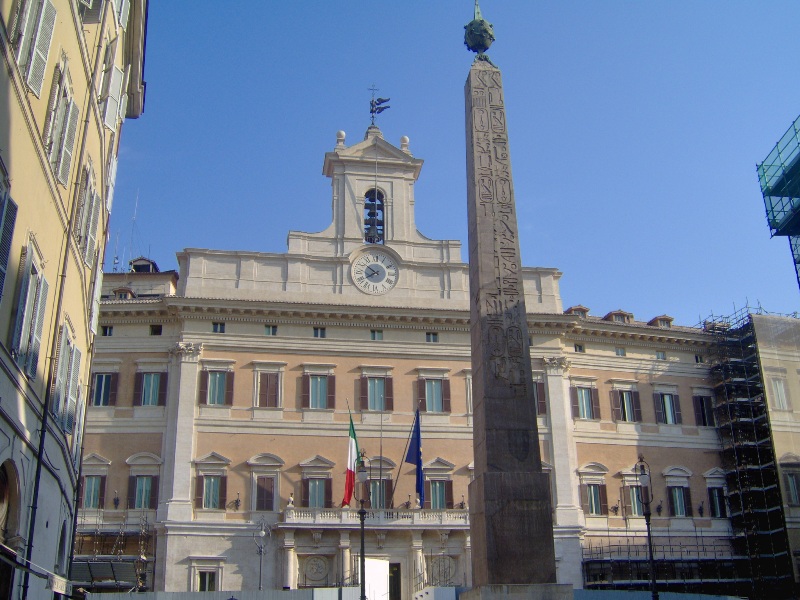 Palazzo Montecitorio sede della Camera dei Deputati
