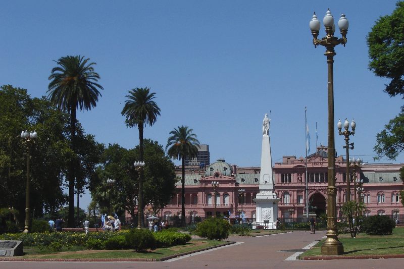 Una immagine di Plaza de Mayo a Buenos Aires