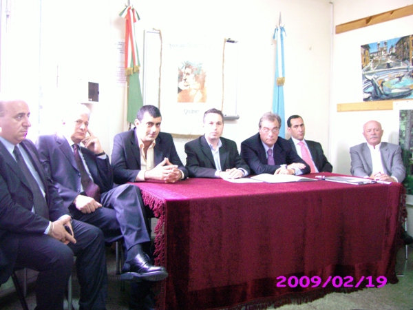 La delegazione del Consiglio a Quilmes con il vice Console Vincenzo Vessato