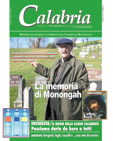 Una copertina della rivista ''Calabria''