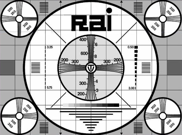 Il monoscopio Rai negli anni '60