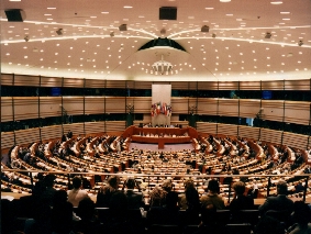 Una riunione del Parlamento europeo a Bruxelles
