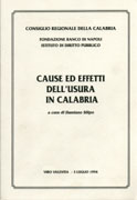 CAUSE ED EFFETTI DELL'USURA IN CALABRIA