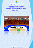 Tredicesimo rapporto sulla legislazione regionale anno 2016