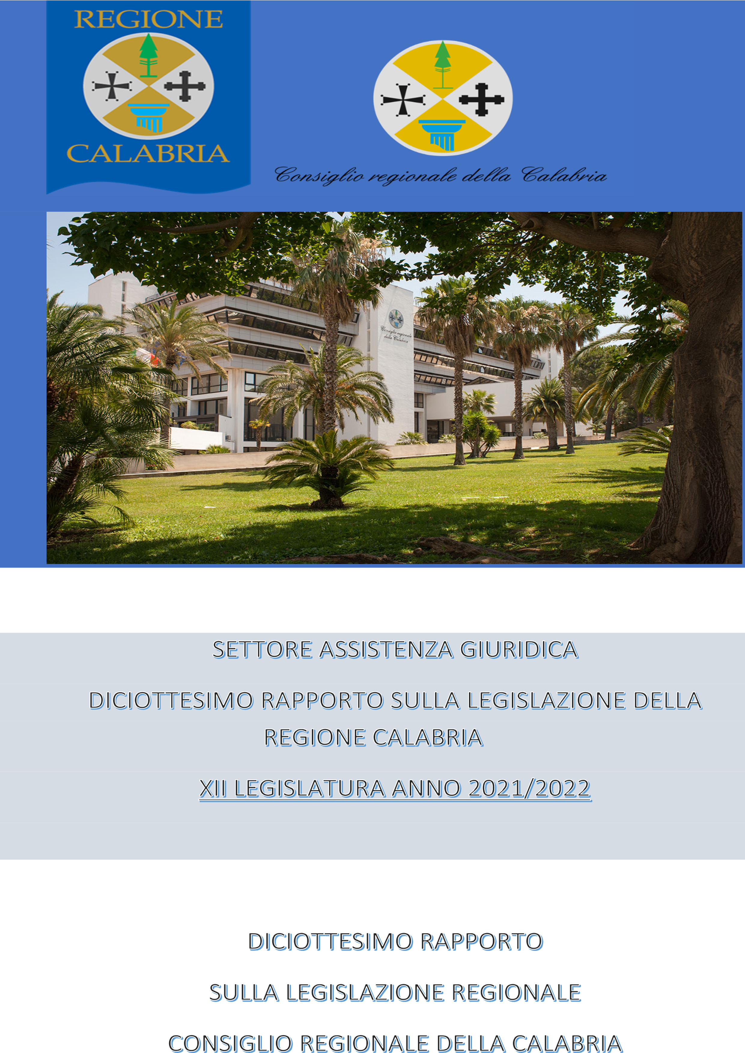 Diciottesimo rapporto sulla legislazione regionale anni 2021-2022