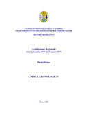 LEGISLAZIONE REGIONALE (DAL 31 DICEMBRE 1971 AL 31 MARZO 2005)