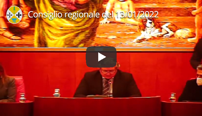 Consiglio regionale del 13/01/2022