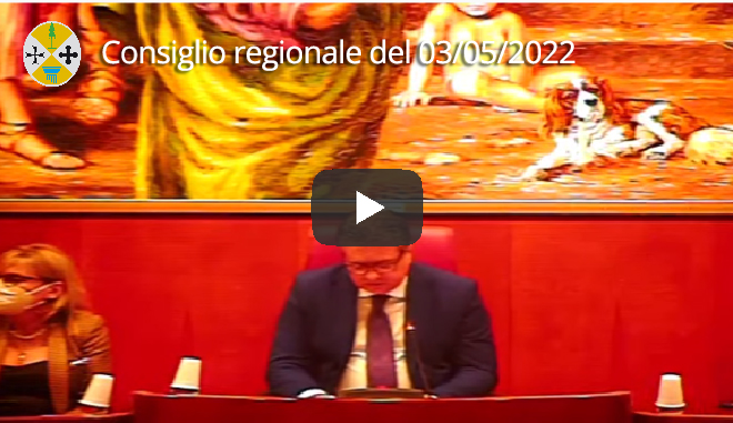 Seduta del Consiglio regionale del 03/05/2022