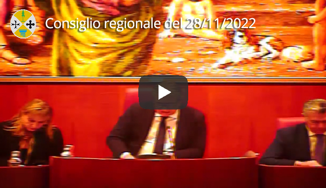 Seduta del Consiglio regionale del 28/11/2022
