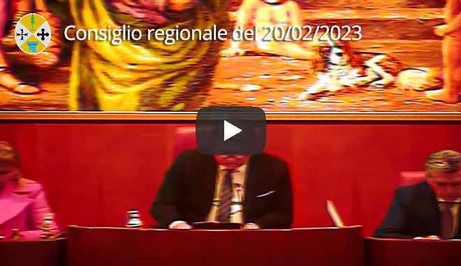 Seduta del Consiglio regionale del 20/02/2023