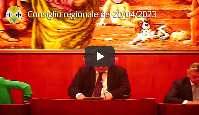 Seduta del Consiglio regionale del 20/04/2023