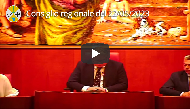 Seduta del Consiglio regionale del 22/05/2023