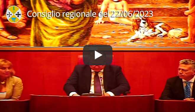 Seduta del Consiglio regionale del 22/06/2023