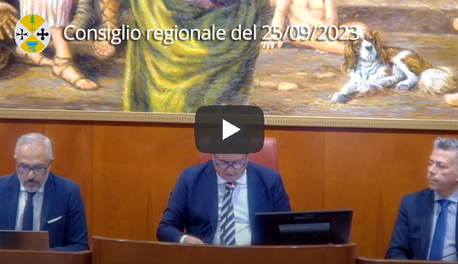 Seduta del Consiglio regionale del 25/09/2023