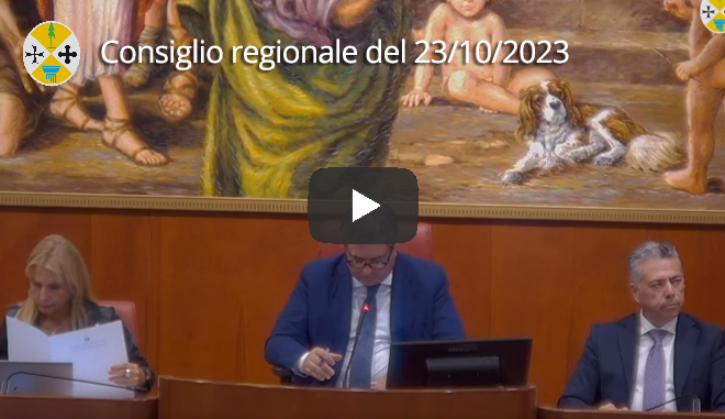 Seduta del Consiglio regionale del 23/10/2023