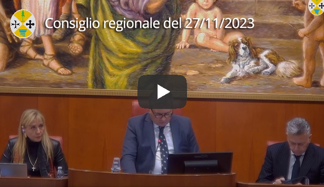 Seduta del Consiglio regionale del 27/11/2023