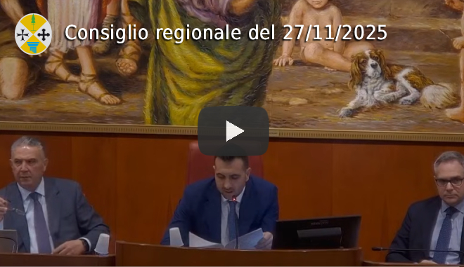 Seduta del Consiglio regionale del 27 novembre 2025