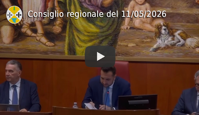 Seduta del Consiglio regionale del 11 maggio 2026