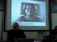 Il professor Plastino e la figlia di Lomax in videoconferenza dagli Stati Uniti 